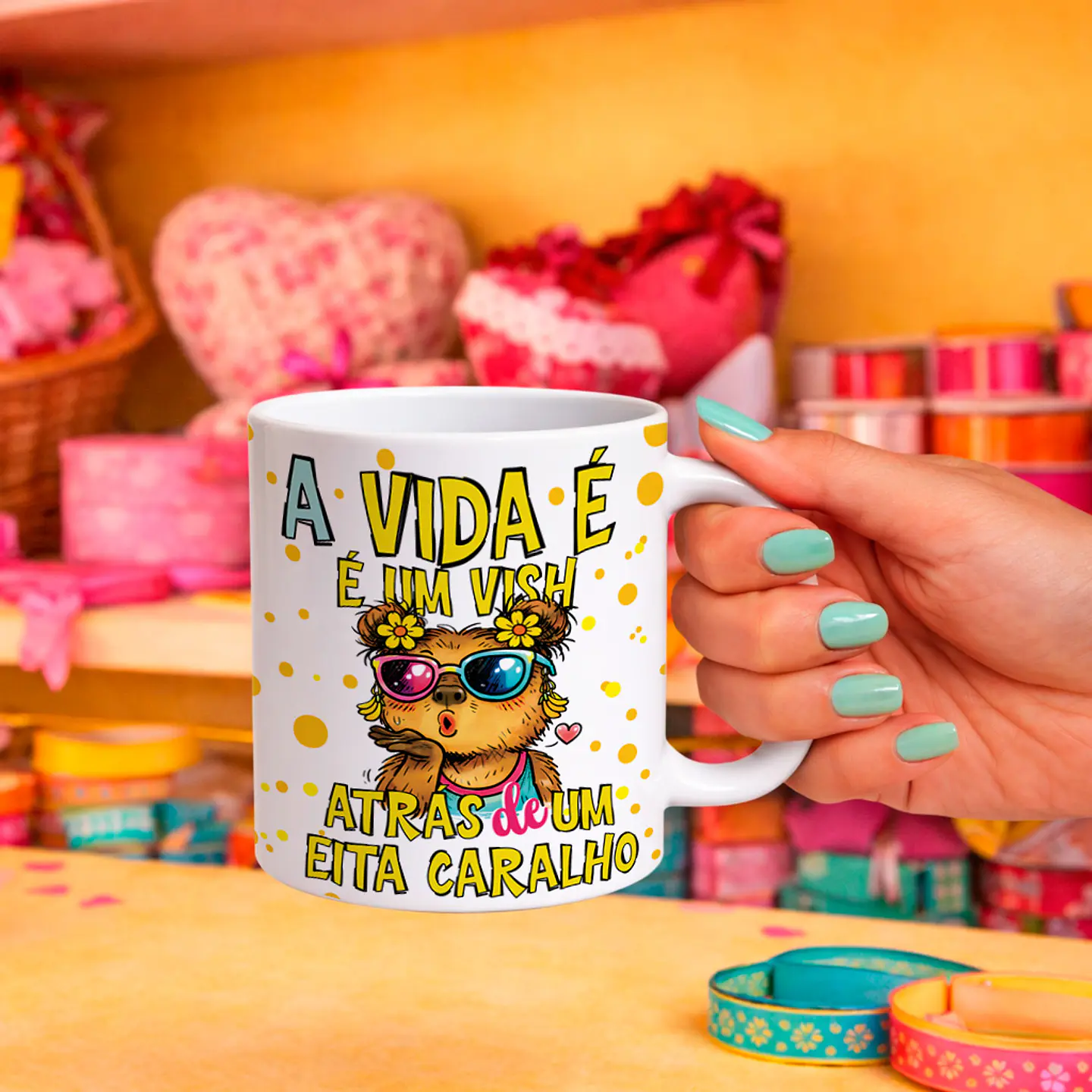 5 Artes para Caneca Café Com Verdades Frases Engraçadas Arquivo Editável  5