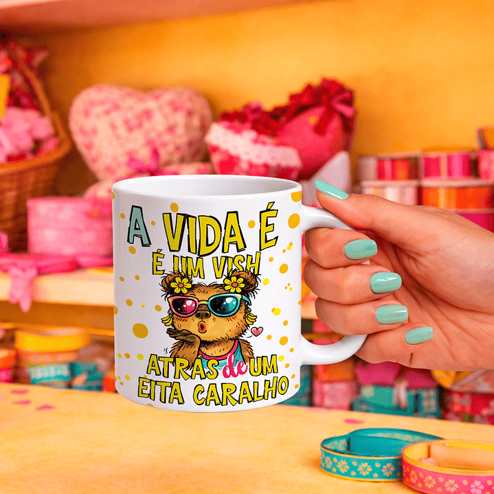 5 Artes para Caneca Café Com Verdades Frases Engraçadas Arquivo Editável  5