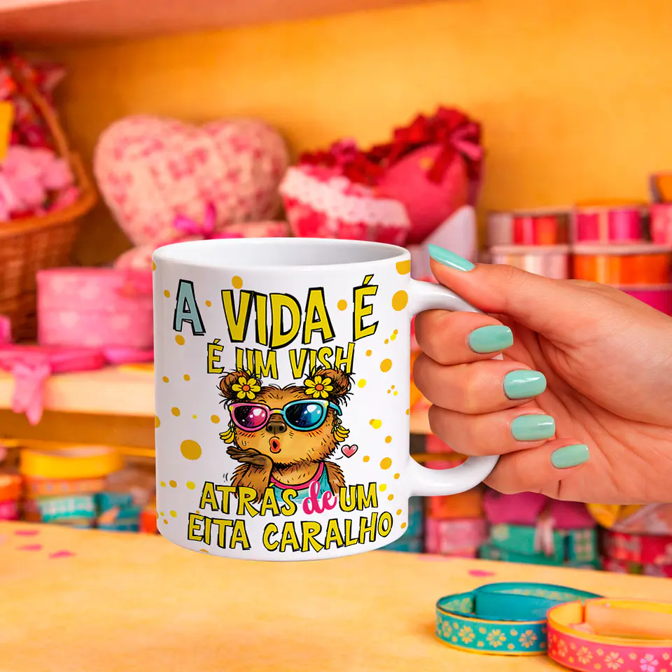 5 Artes para Caneca Café Com Verdades Frases Engraçadas Arquivo Editável  5