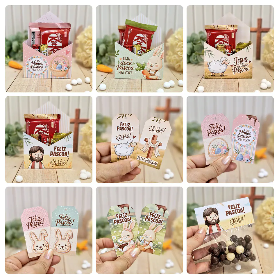 Arquivos Mimos Printables Páscoa Cristã e Coelhinhos Arquivo em Pdf 5