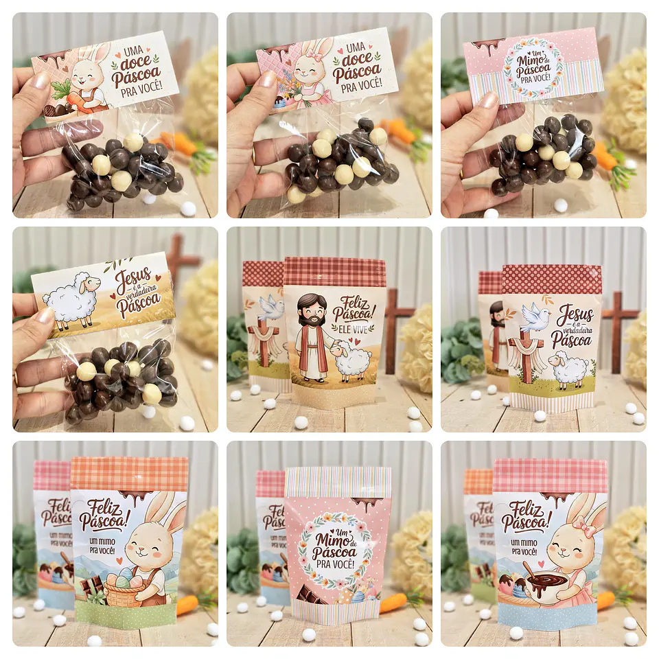 Arquivos Mimos Printables Páscoa Cristã e Coelhinhos Arquivo em Pdf 6