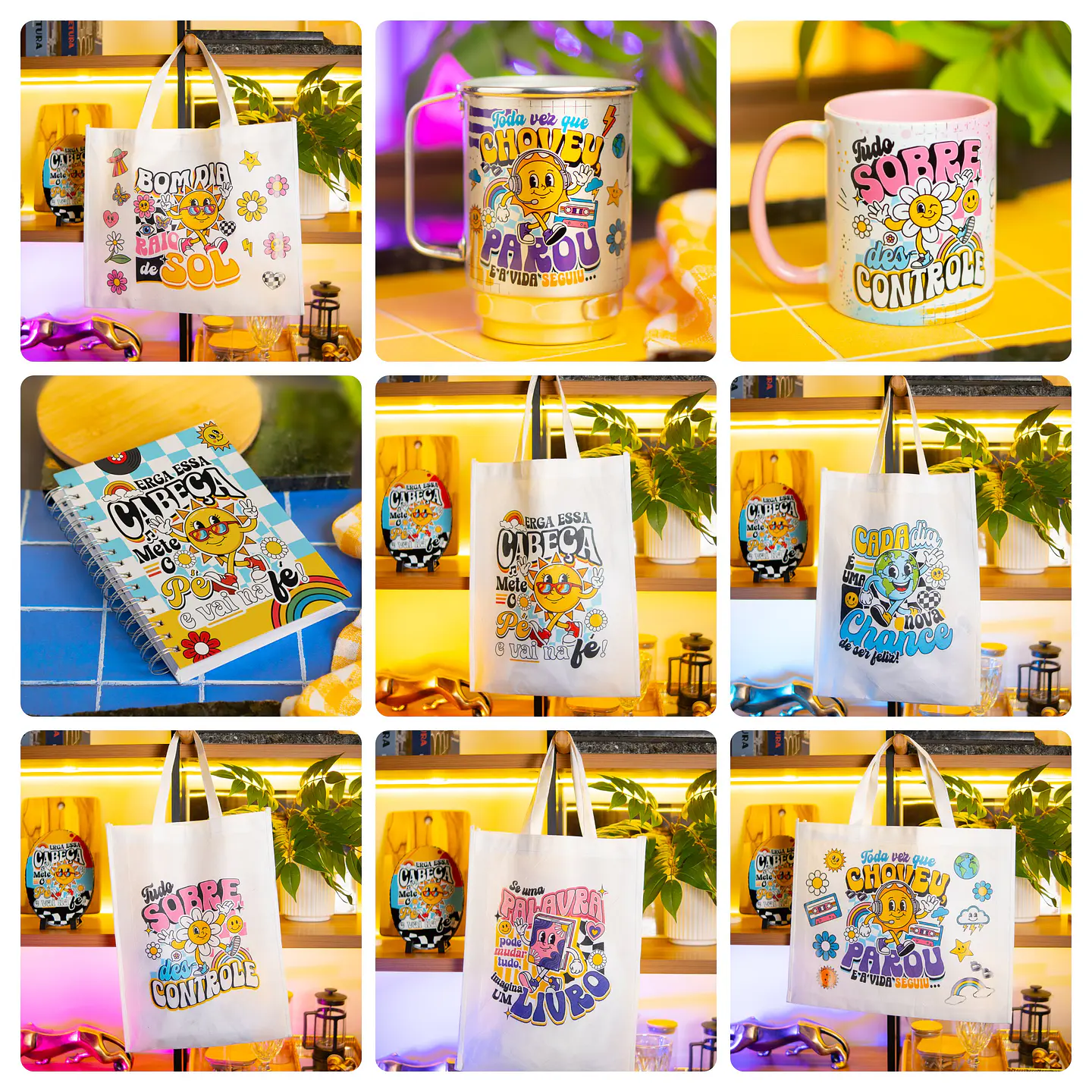 18 Artes para Caneca Frases Retro Arquivo em Png 2