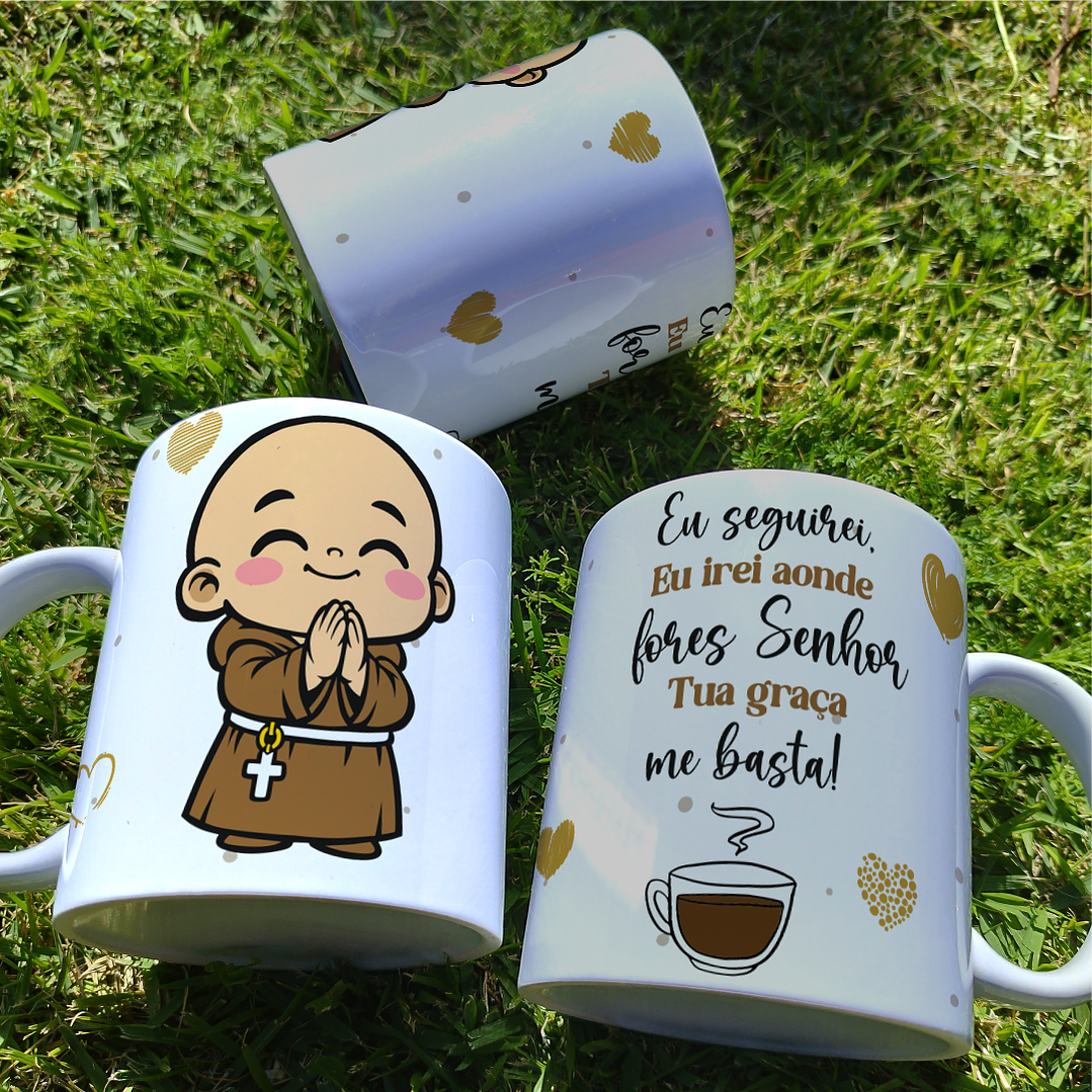 3 Artes para Caneca Frei em Orações Arquivo em Png 2