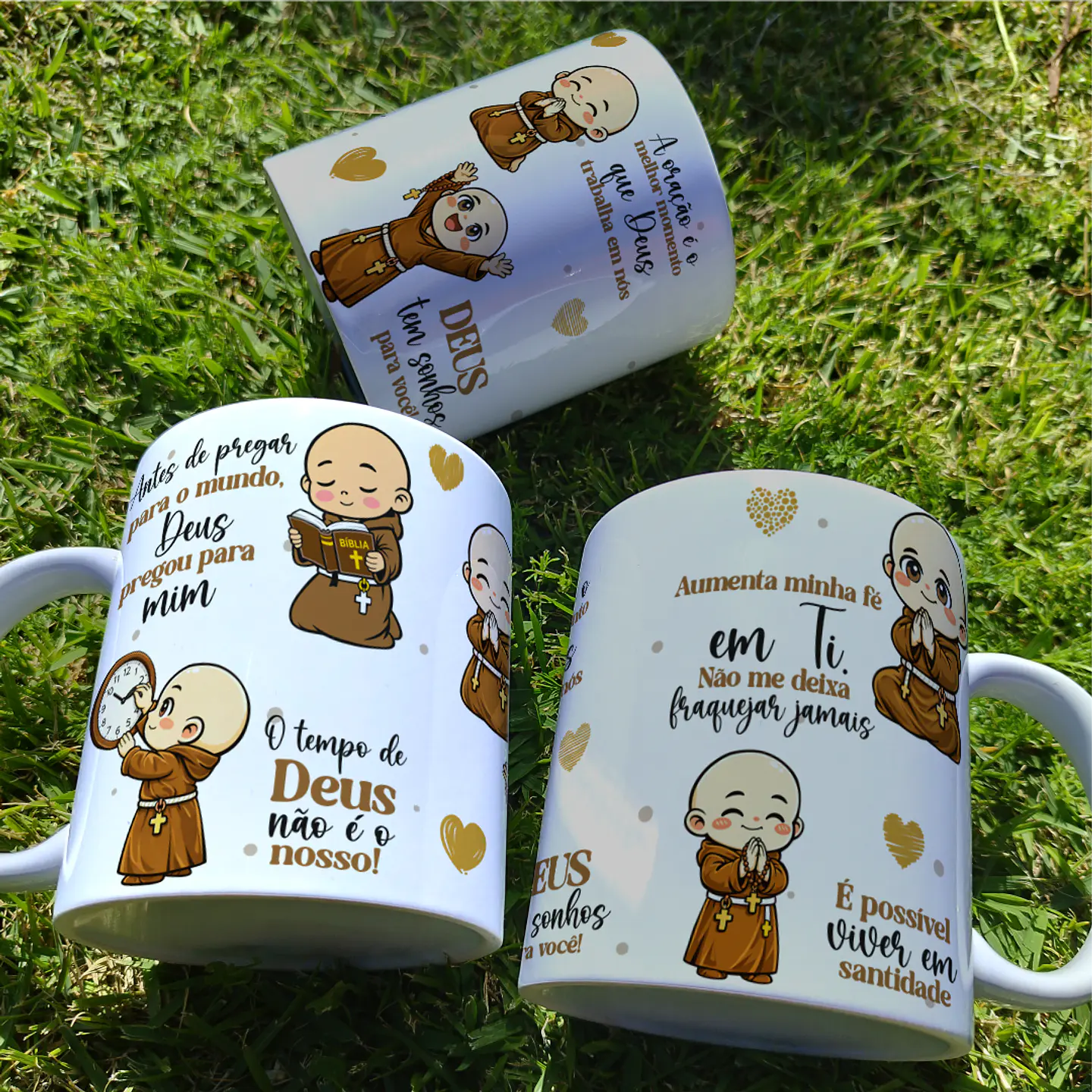 3 Artes para Caneca Frei em Orações Arquivo em Png 3