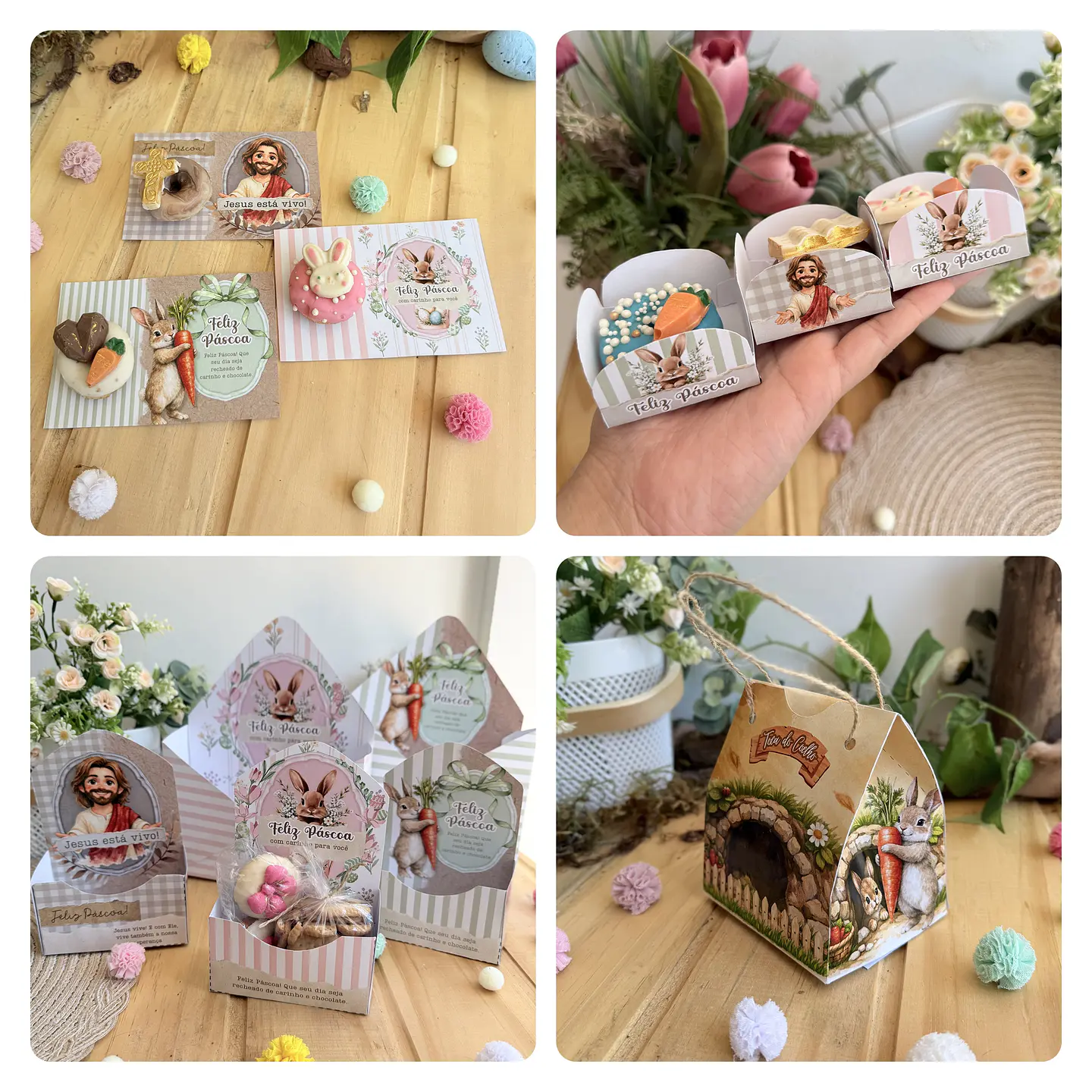 Arquivos Mimos Páscoa Cristã e Coelhinho Arquivo Editável em Canva 2