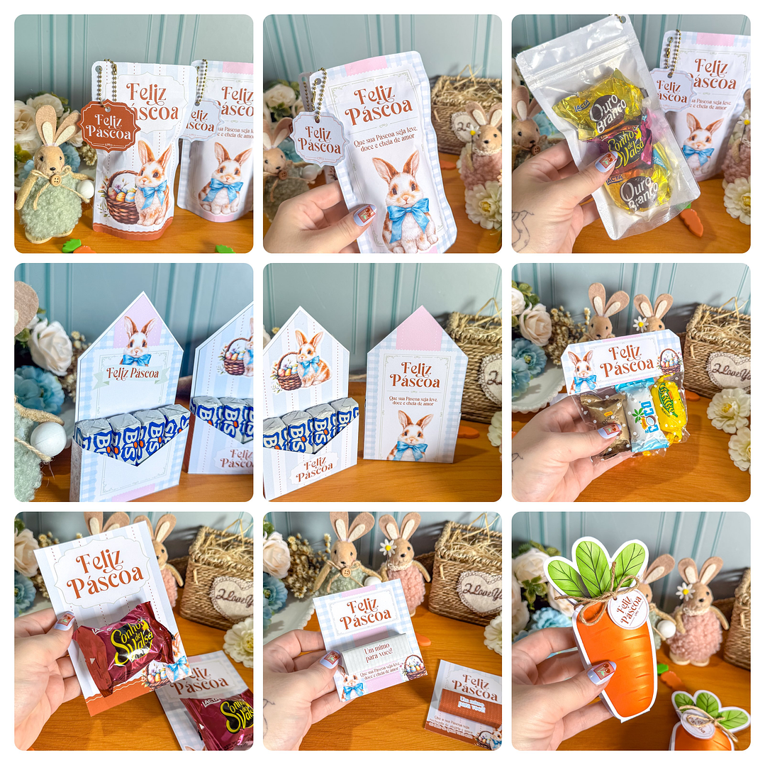 Arquivos Mimos Páscoa Coelhinhos Arquivo em Pdf 3