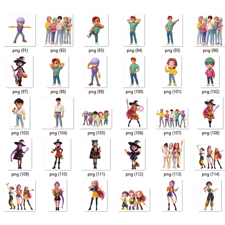 Kit Digital Guerreiras do K - Pop Arquivos em Png 7