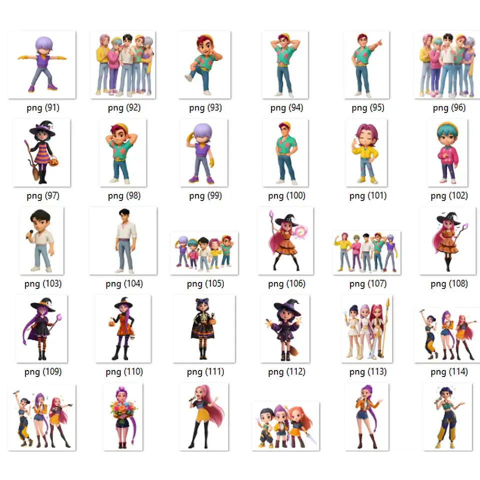 Kit Digital Guerreiras do K - Pop Arquivos em Png 7