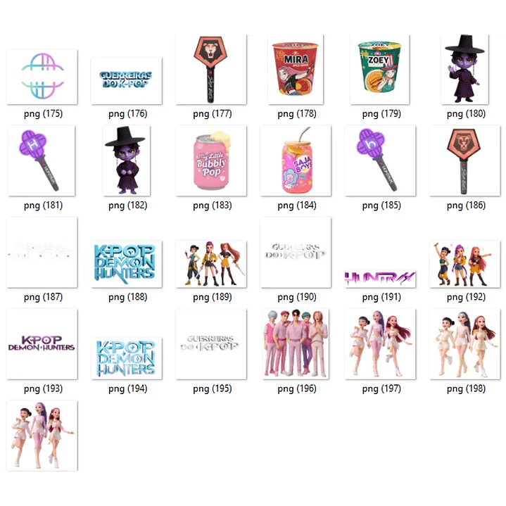 Kit Digital Guerreiras do K - Pop Arquivos em Png 8