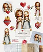 Kit Digital Sagrado Coração de Maria e Jesus Arquivos em Png - Thumbnail 1