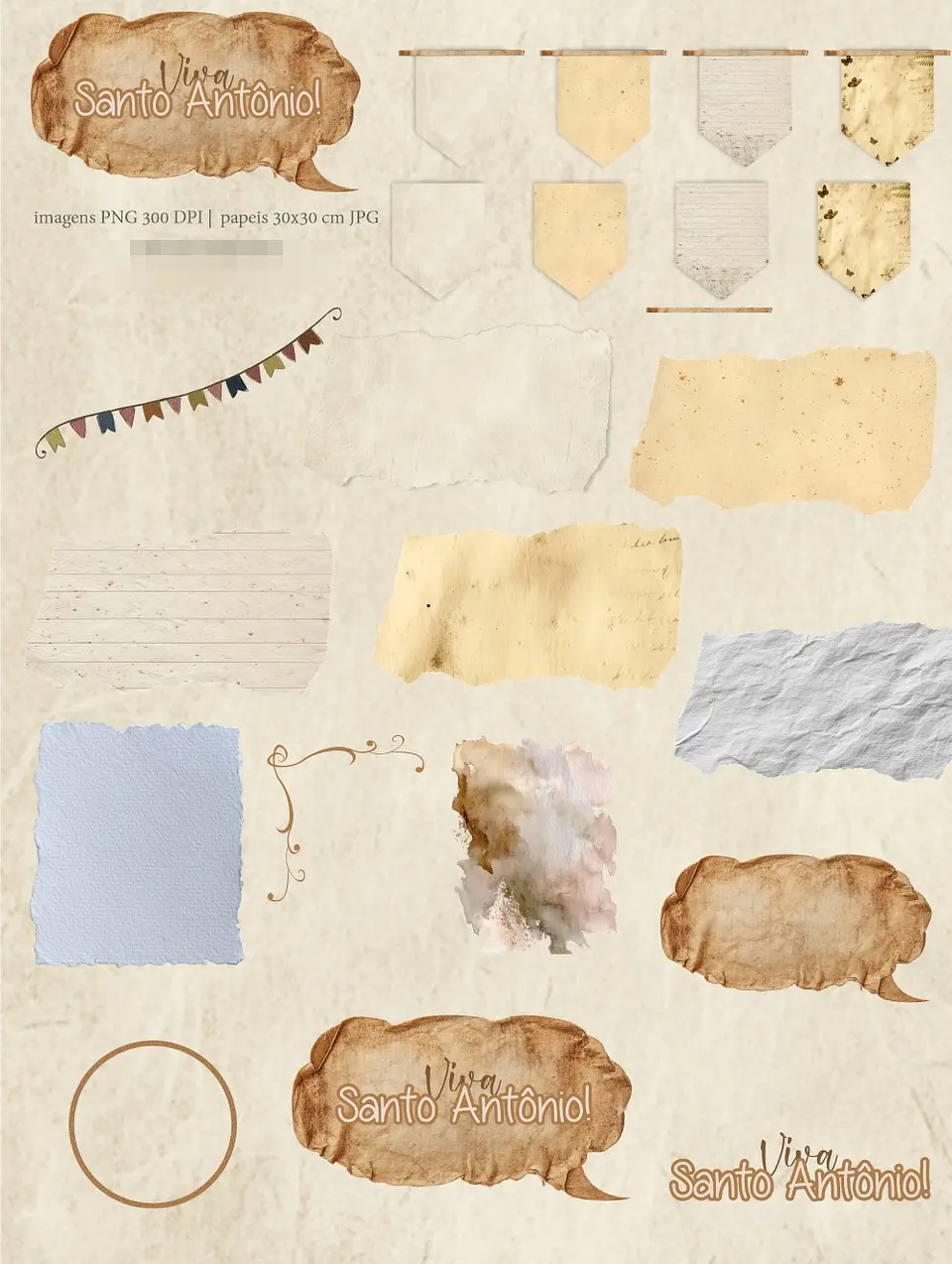 Kit Digital Viva Santo Antônio Toninho Arquivos em Png  2