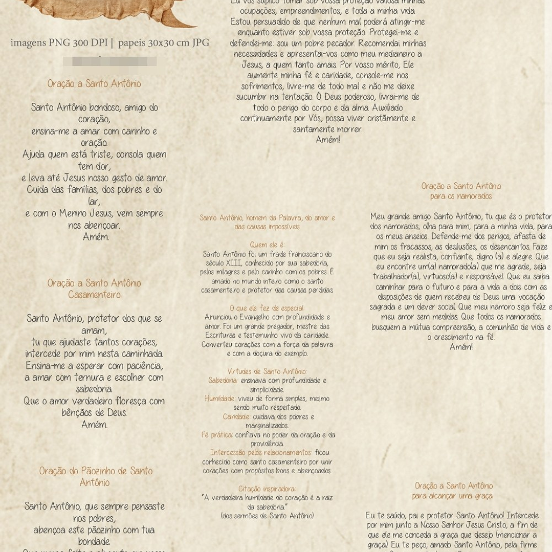 Kit Digital Viva Santo Antônio Toninho Arquivos em Png  3