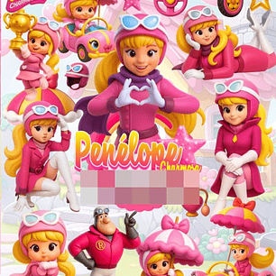 Kit Digital Penelope Charmosa Arquivos em Png