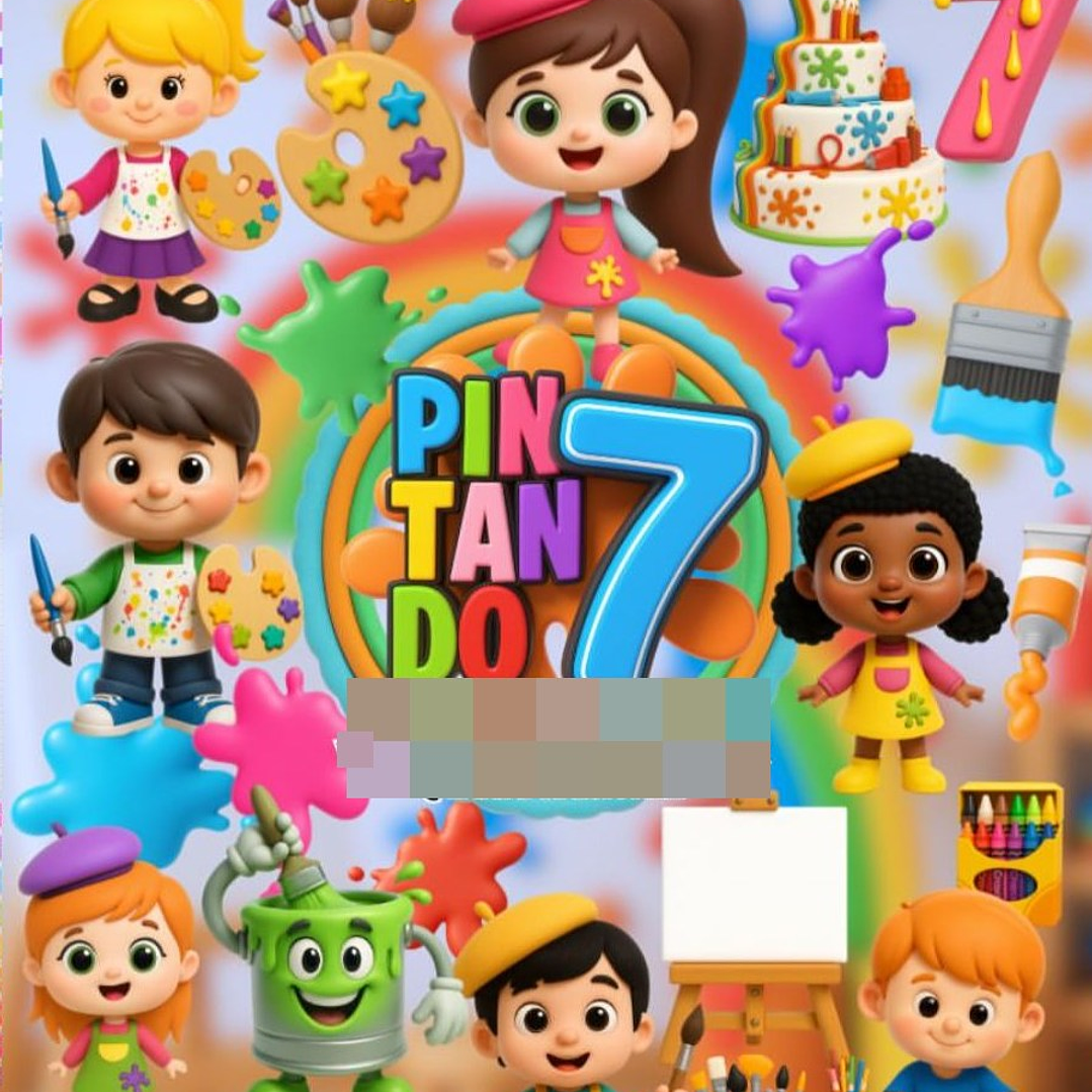 Kit Digital Pintando O Sete Arquivos em Png  1