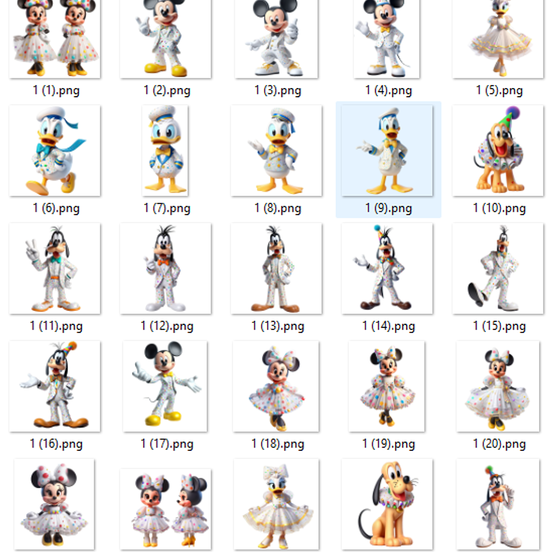 Kit Digital Disney Celebration Arquivos em Png 3