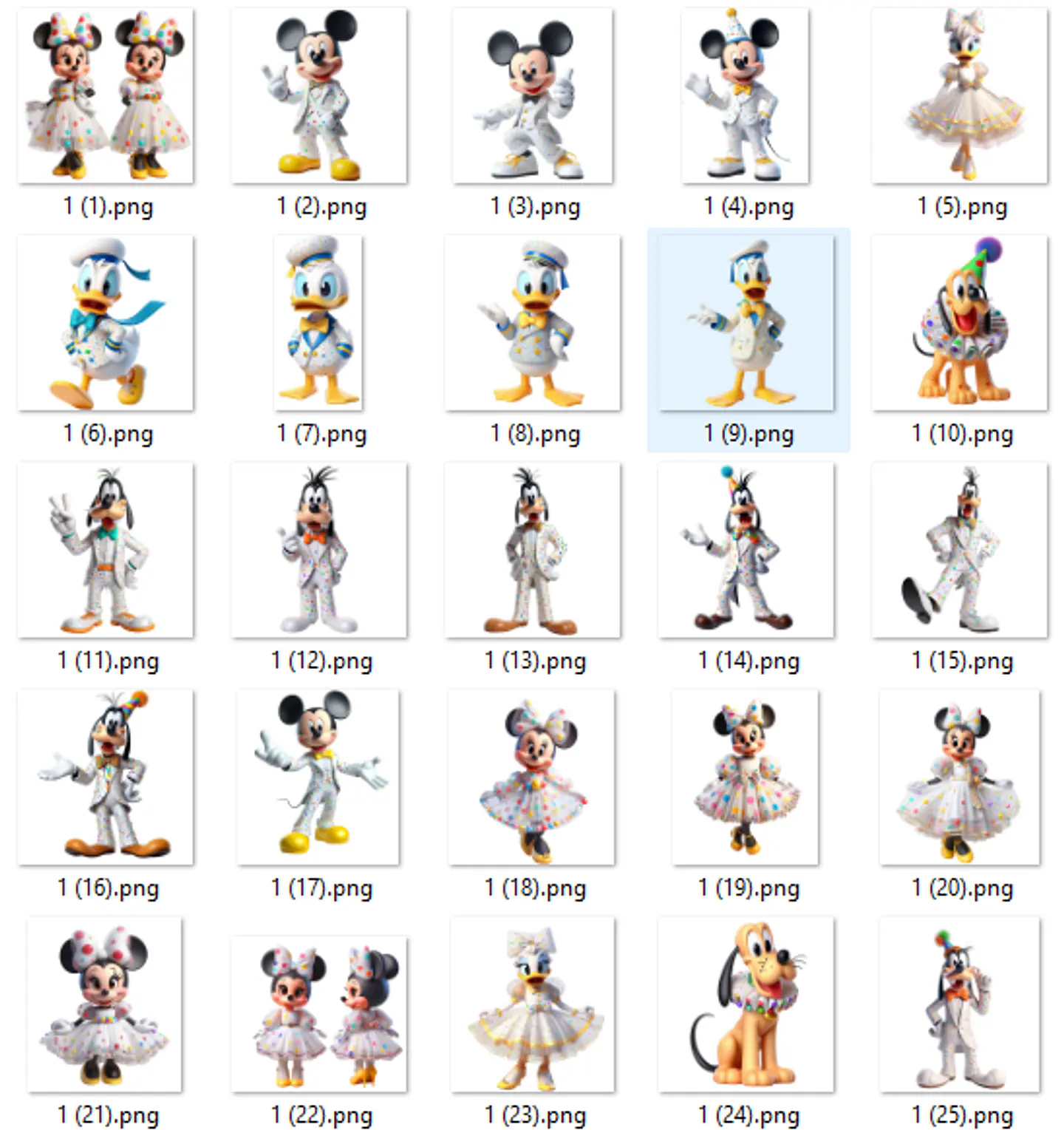 Kit Digital Disney Celebration Arquivos em Png 3