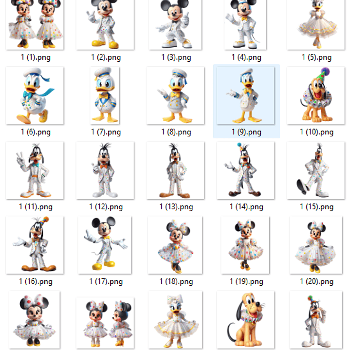 Kit Digital Disney Celebration Arquivos em Png 3