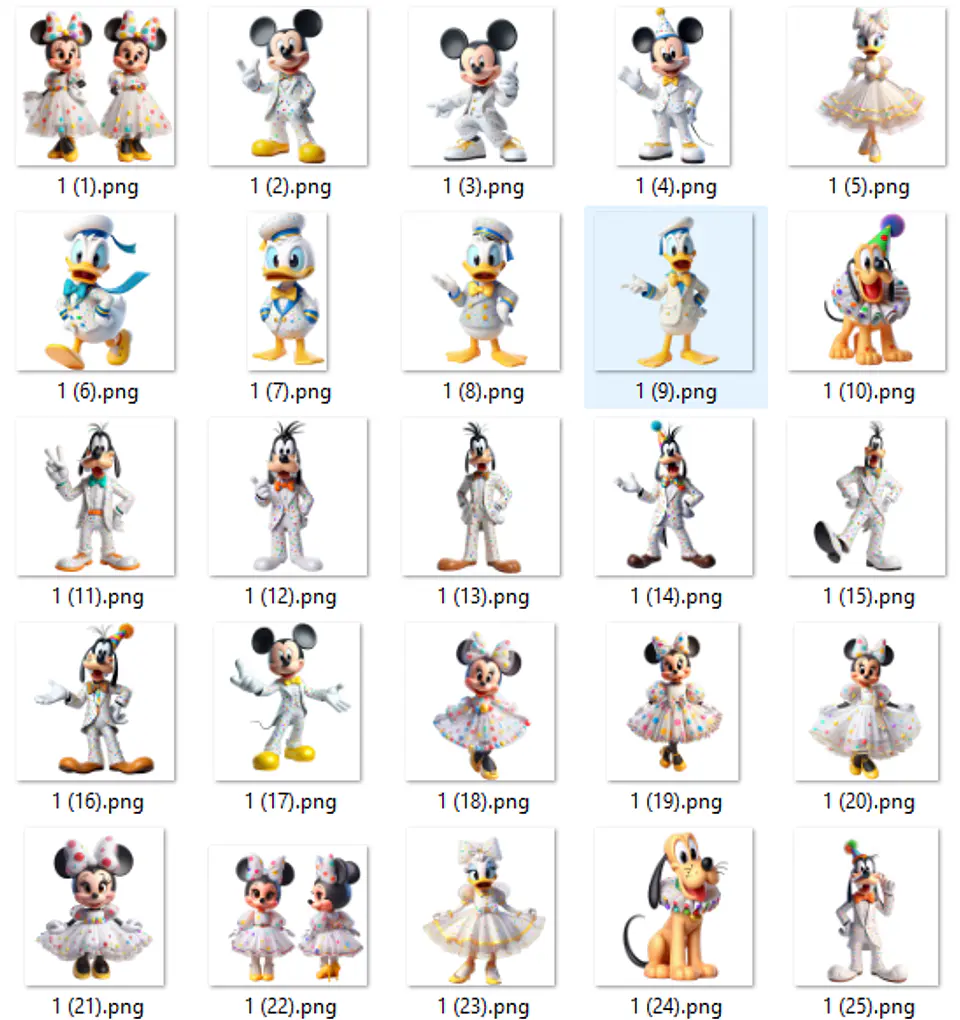 Kit Digital Disney Celebration Arquivos em Png 3