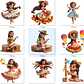 Kit Digital Moana Festa Junina Arquivos em Png - Thumbnail 4