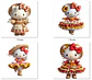 Kit Digital Festa Junina Hello Kitty Arquivos em Png - Thumbnail 6