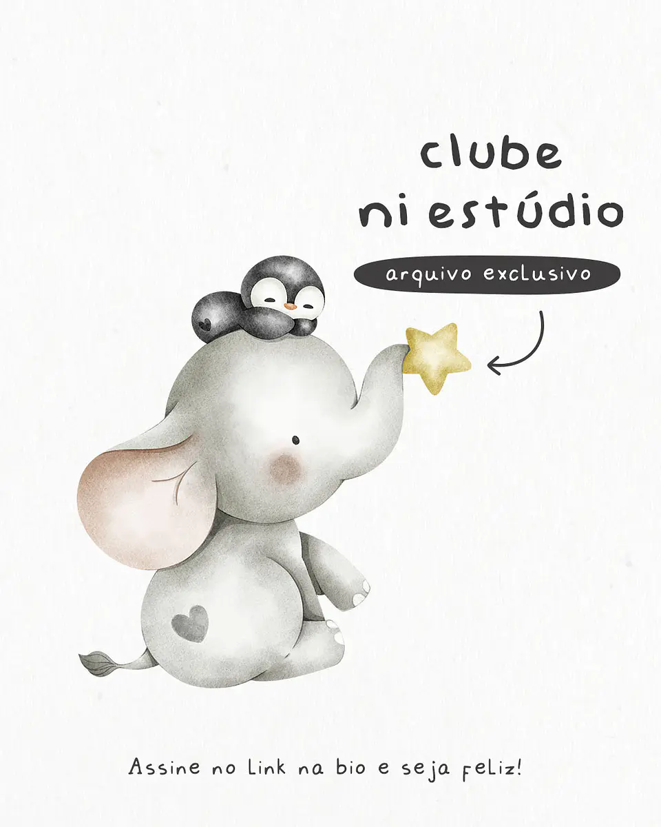 Kit Digital Fazendinha Azul Aquarelado Arquivos em Png 3