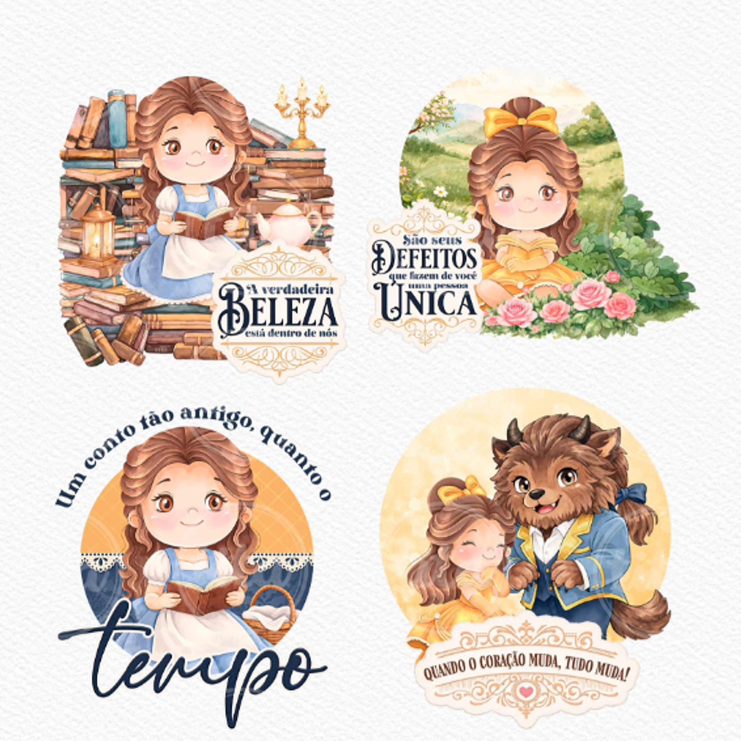 Kit Digital Princesas Era uma Vez Arquivos em Png 11