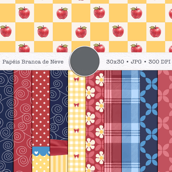 Kit Digital Princesas Era uma Vez Arquivos em Png 13