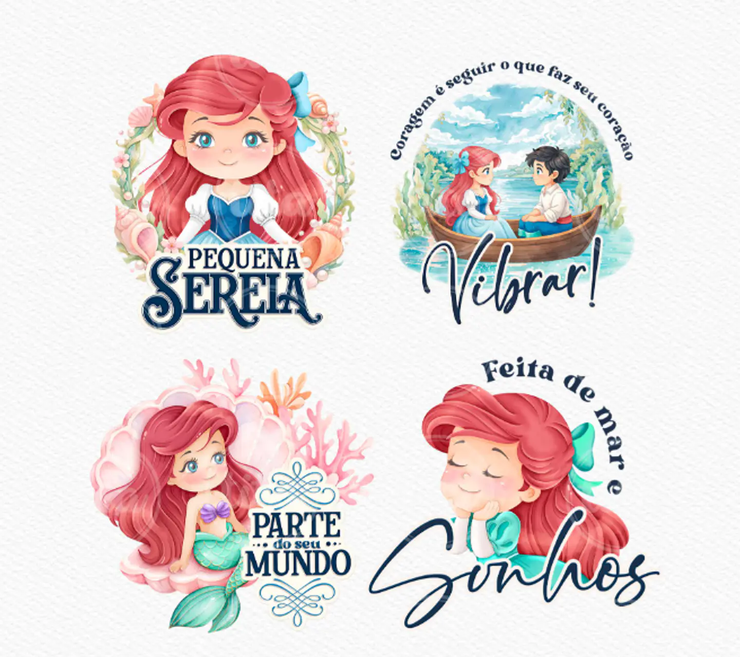 Kit Digital Princesas Era uma Vez Arquivos em Png 18