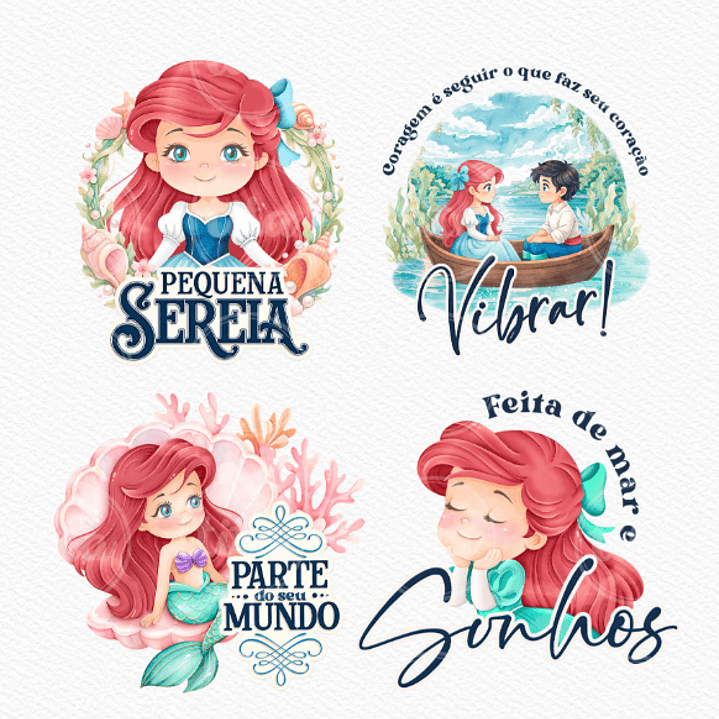 Kit Digital Princesas Era uma Vez Arquivos em Png 18