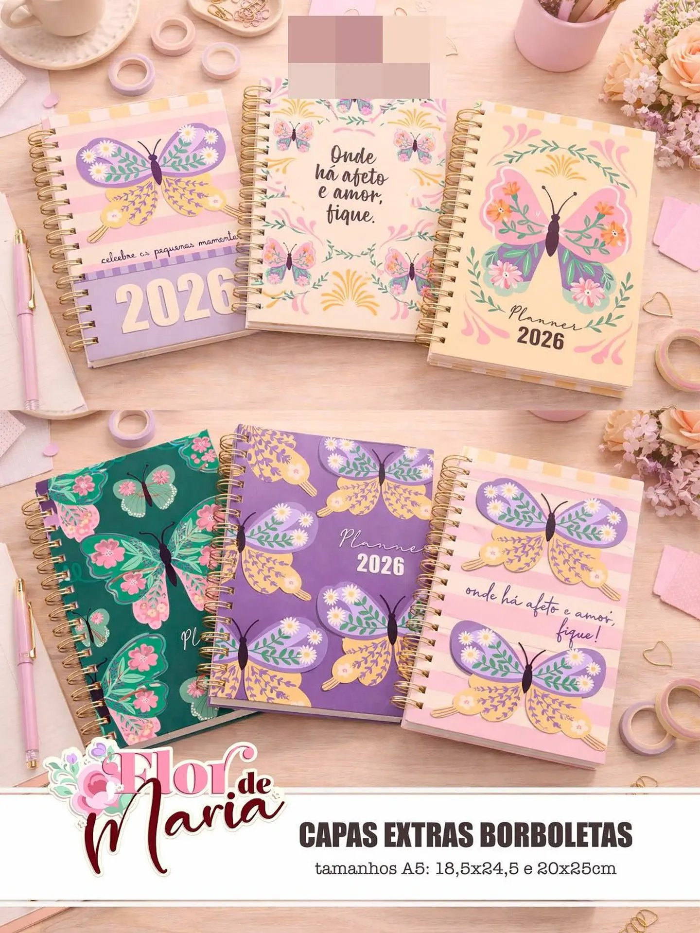 Kit Digital Combo Flor de Maria + Encadernação Arquivos em Png  3