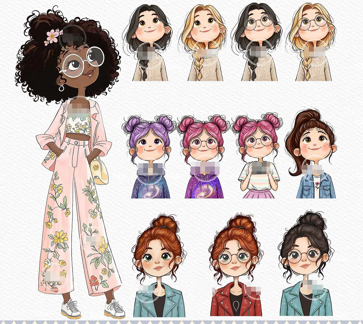 Kit Digital Tempo de Fé Aquarelado Arquivos em Png  7