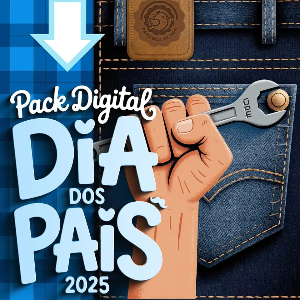 Kit Digital Dia dos Pais Completo Arquivos em Png  3