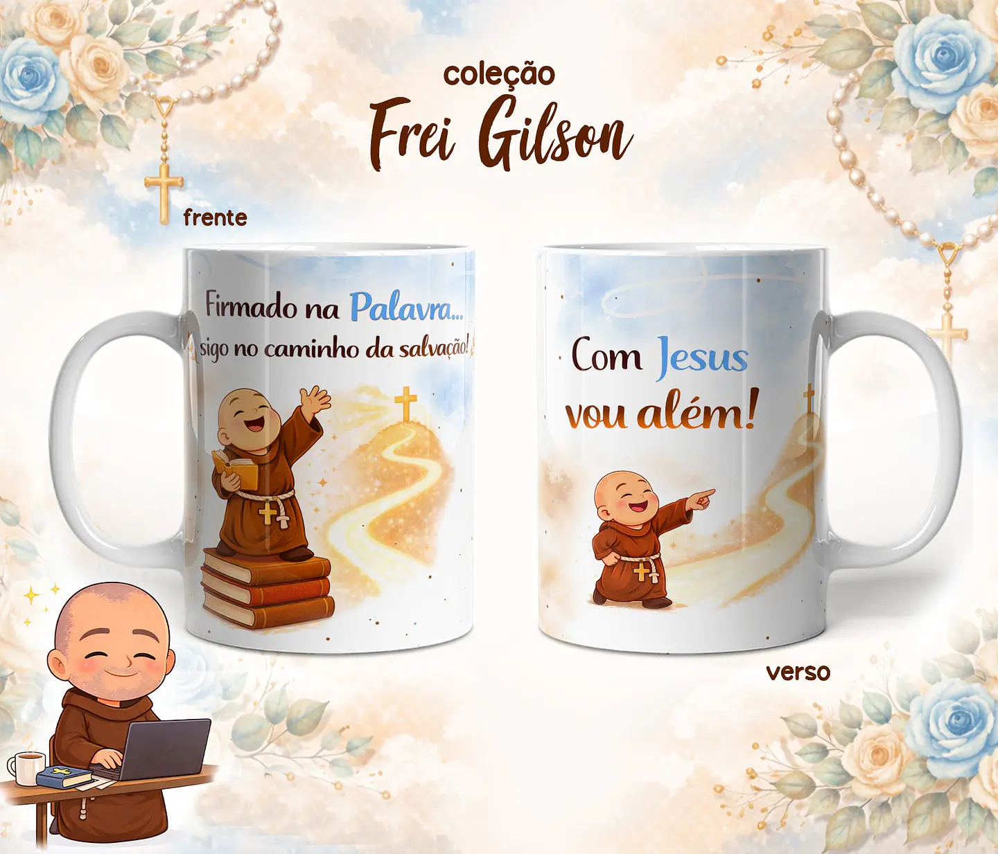 10 Artes para Caneca Frei Gilson Arquivo em Jpg 3