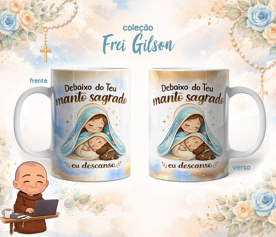 10 Artes para Caneca Frei Gilson Arquivo em Jpg 4