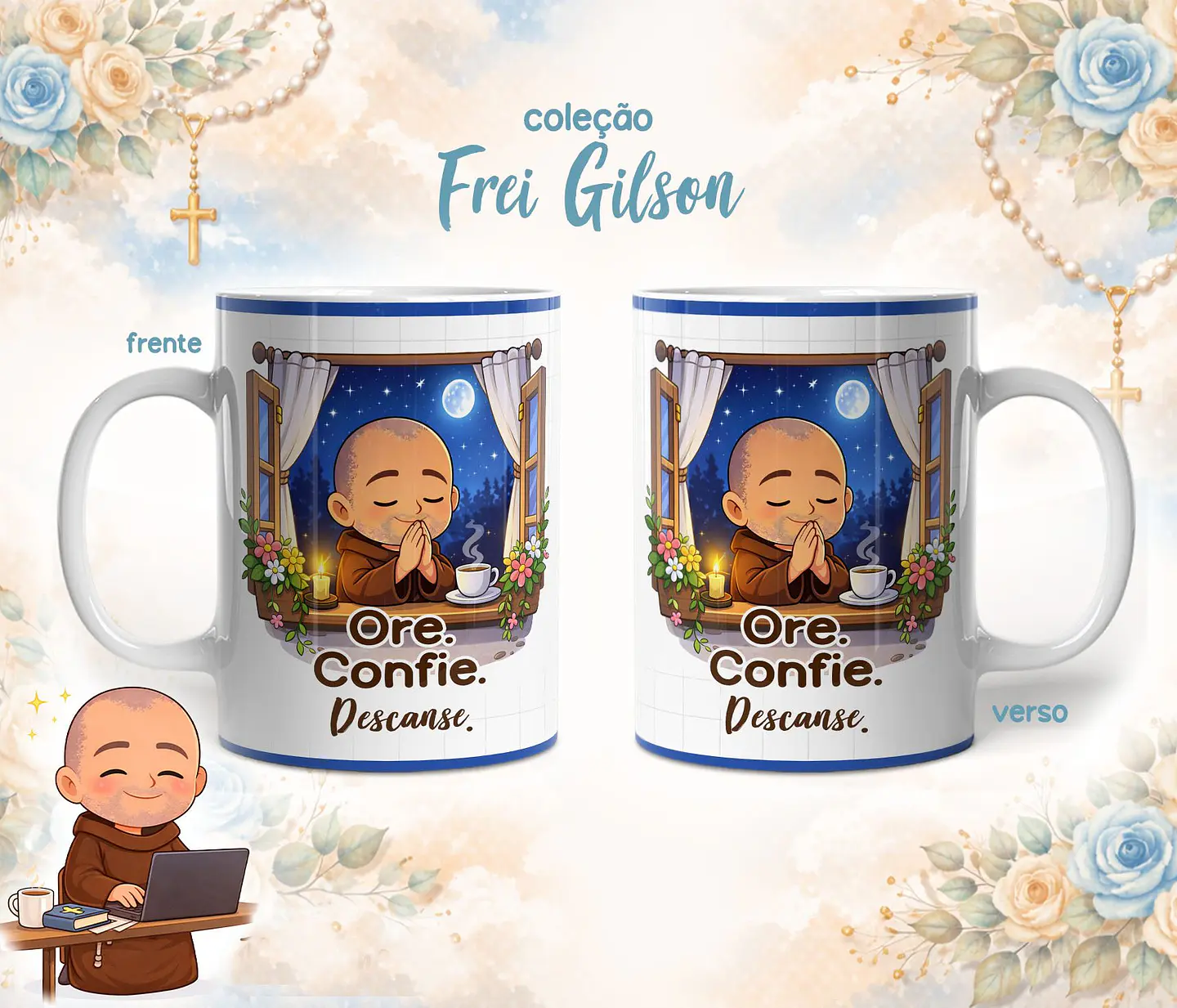 10 Artes para Caneca Frei Gilson Arquivo em Jpg 8