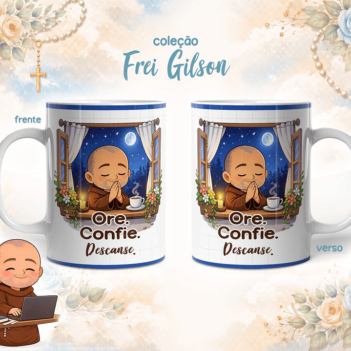 10 Artes para Caneca Frei Gilson Arquivo em Jpg 8