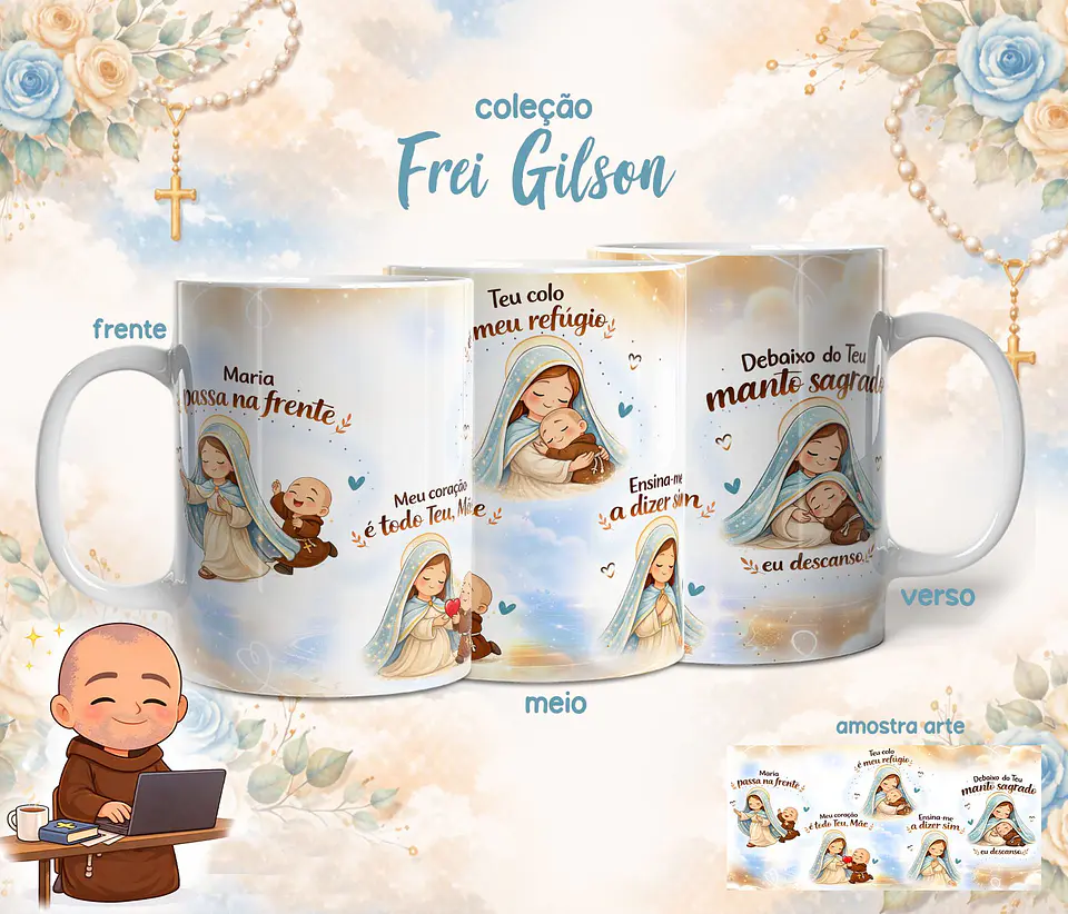 10 Artes para Caneca Frei Gilson Arquivo em Jpg 9