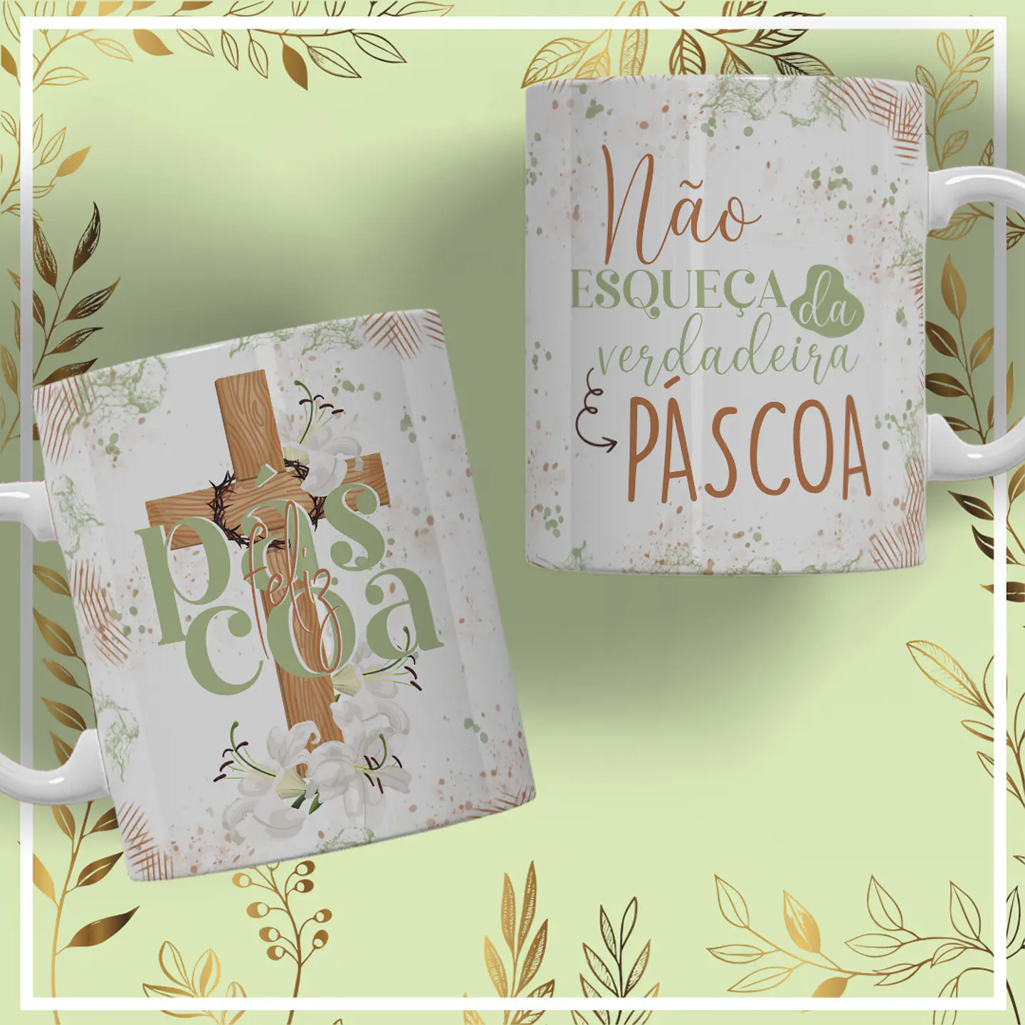 11 Artes para Caneca Páscoa Arquivo Editável 4
