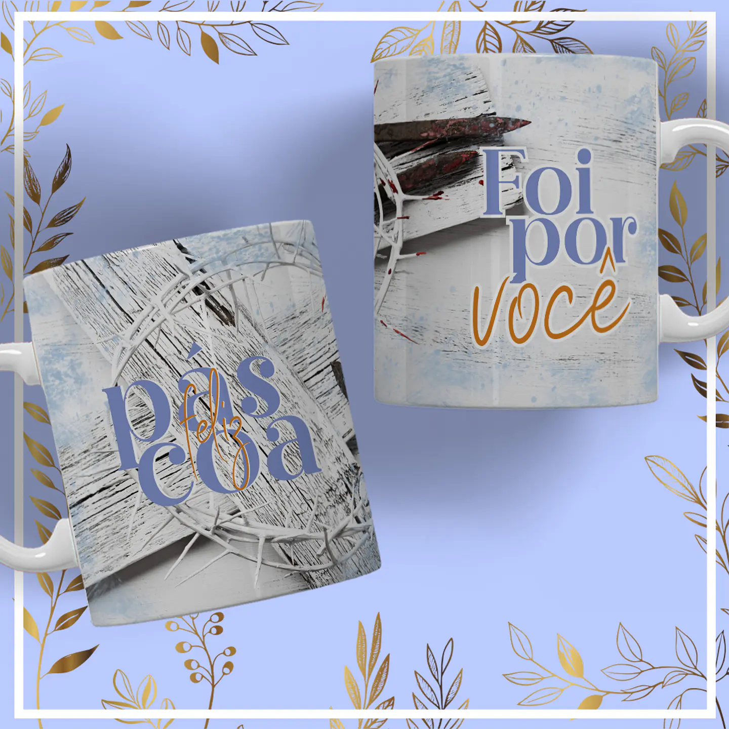 11 Artes para Caneca Páscoa Arquivo Editável 8