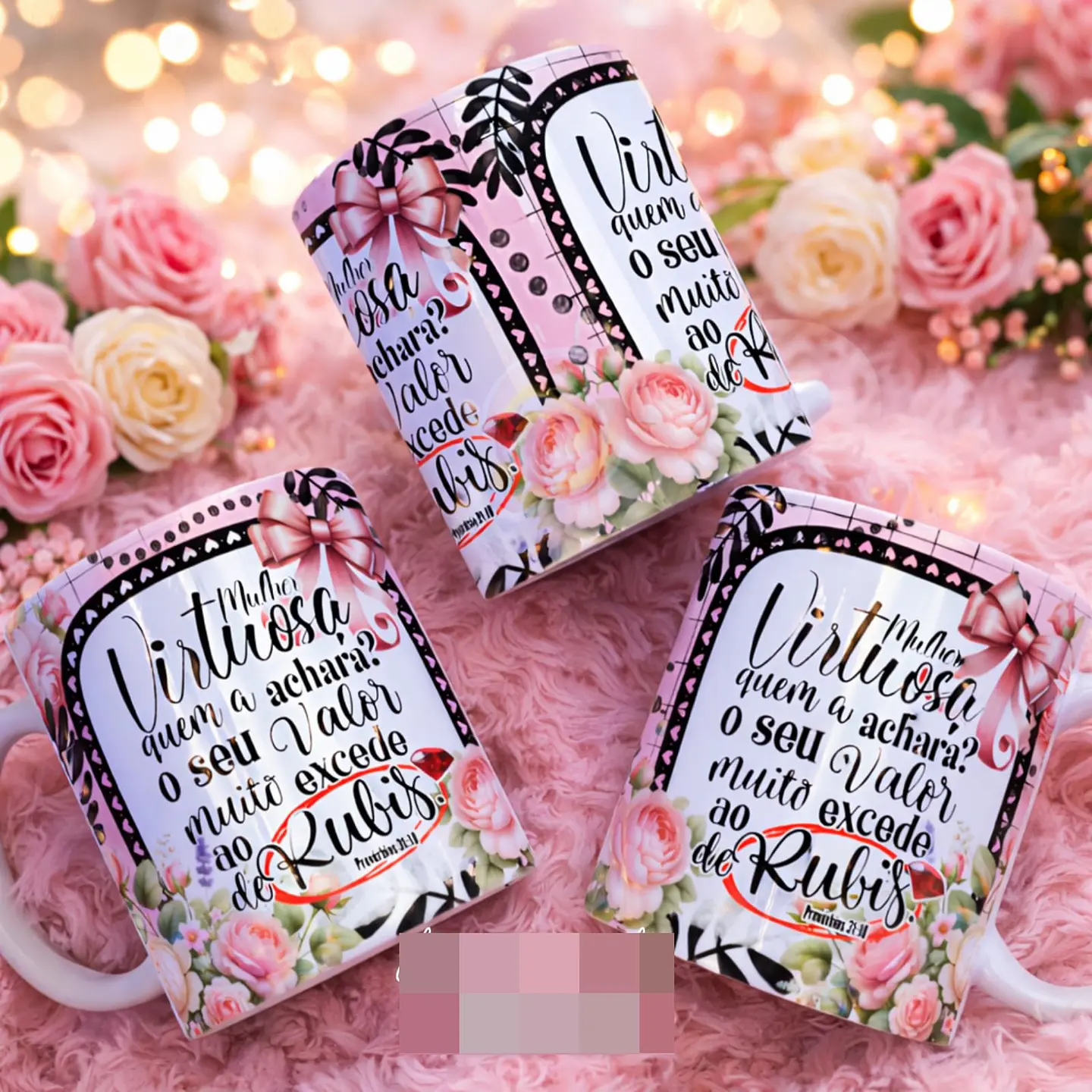 16 Artes para Caneca Dia das Mulheres Floral Arquivo em Png 5