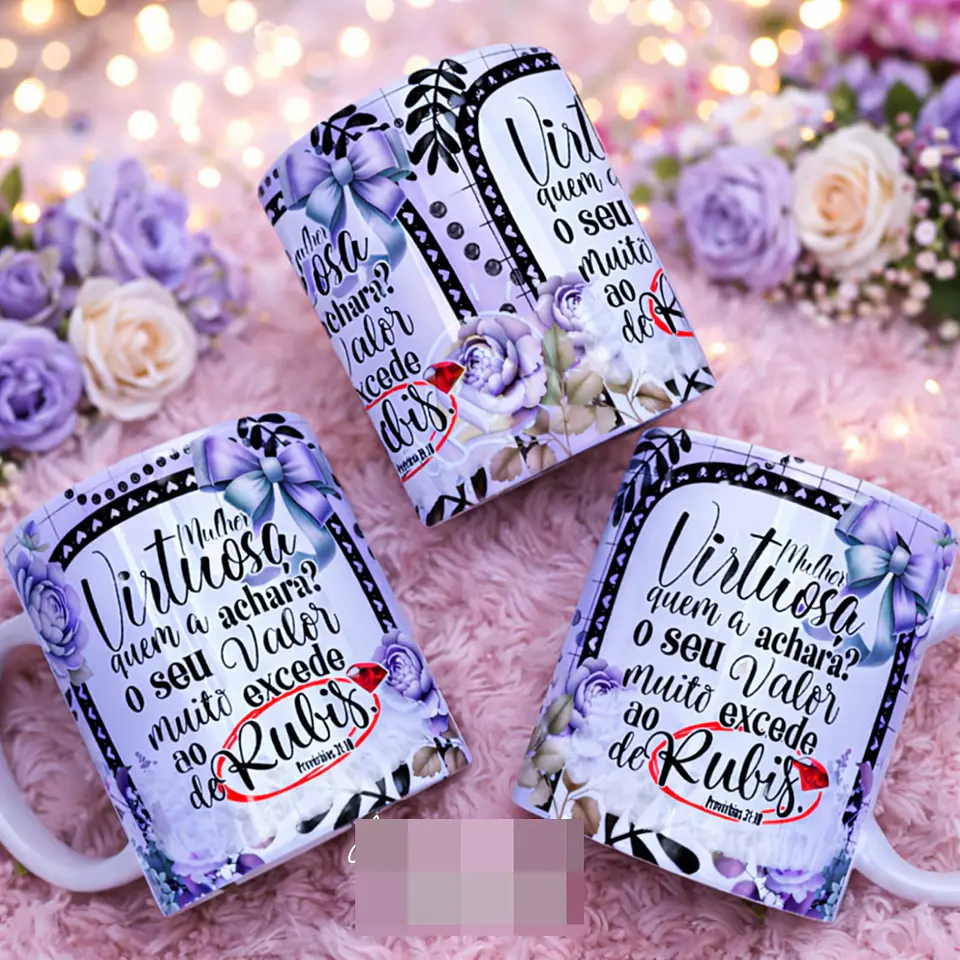 16 Artes para Caneca Dia das Mulheres Floral Arquivo em Png 7