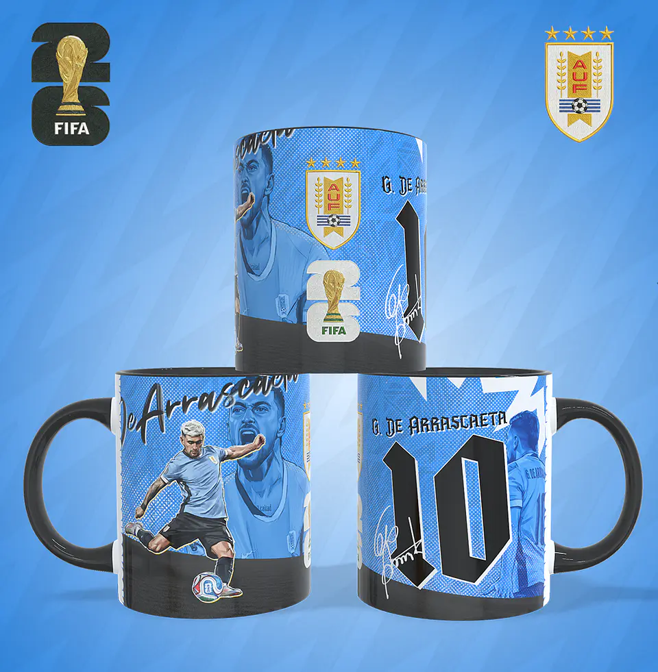 17 Artes para Caneca Copa do Mundo 2026 Arquivo em Jpg 11