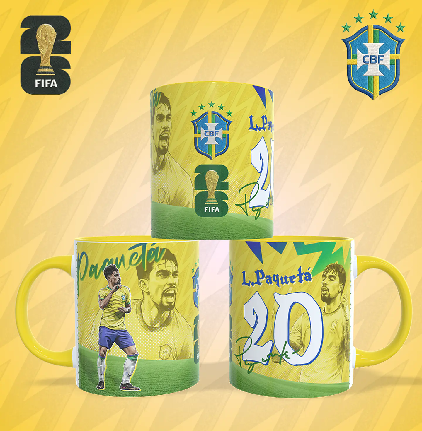 17 Artes para Caneca Copa do Mundo 2026 Arquivo em Jpg 15