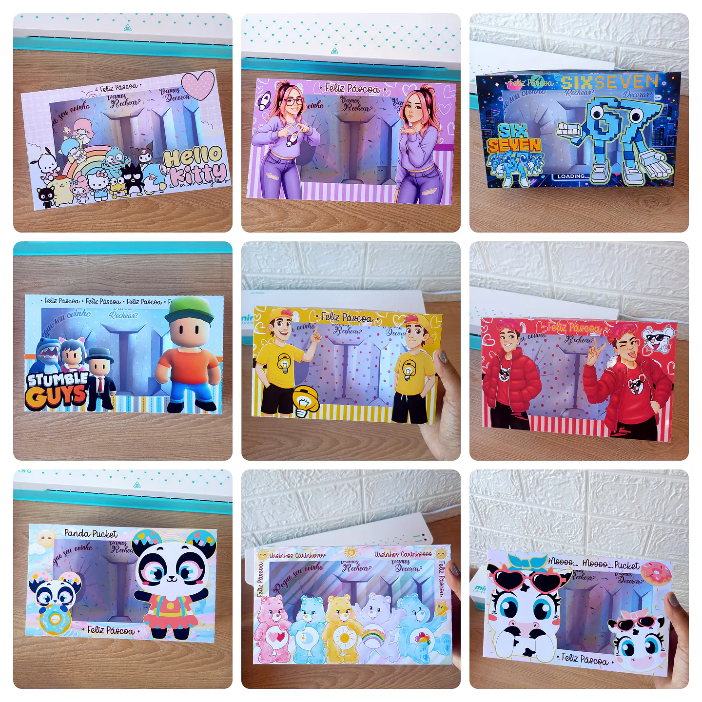 37 Moldes Mini Confeiteiro Páscoa Personagens Arquivo Pdf  2