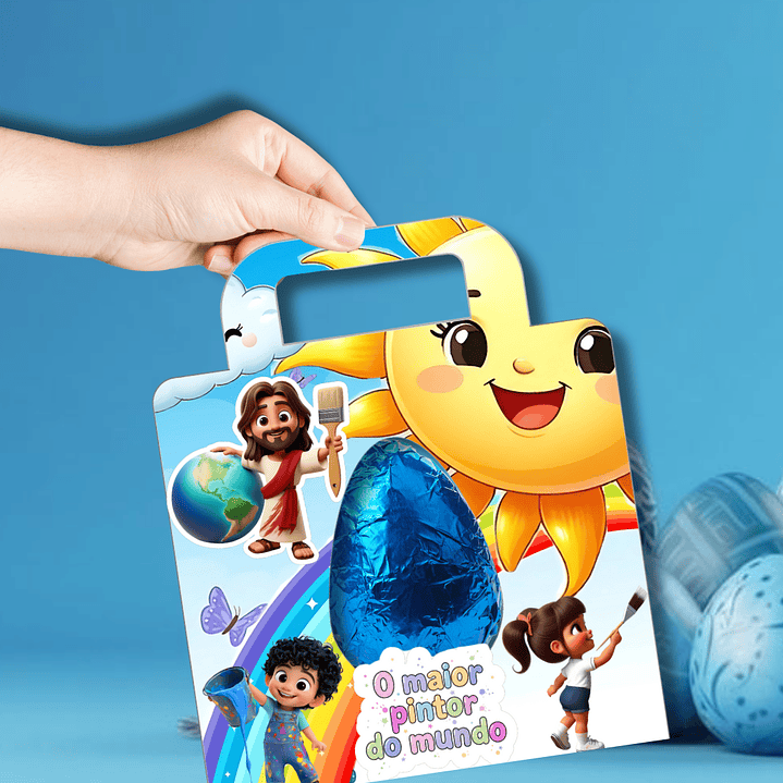 Arquivos Sacolinhas Porta Ovo  de Páscoa Arquivo em Pdf 4