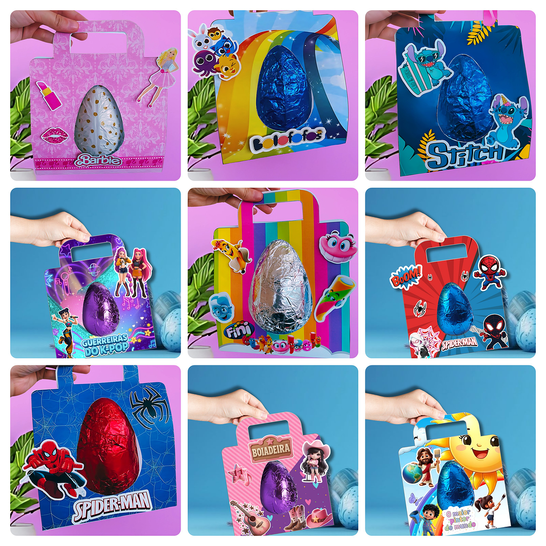 Arquivos Sacolinhas Porta Ovo  de Páscoa Arquivo em Pdf 6