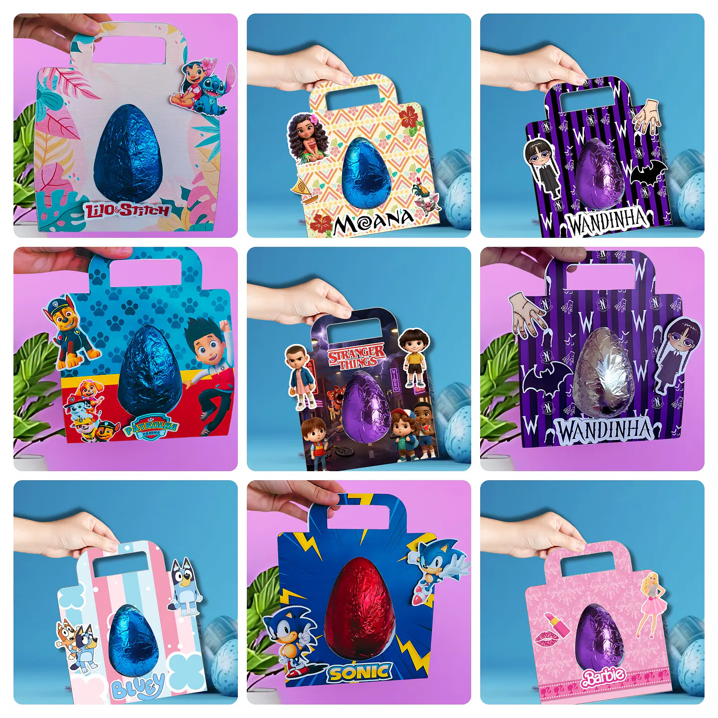 Arquivos Sacolinhas Porta Ovo  de Páscoa Arquivo em Pdf 7