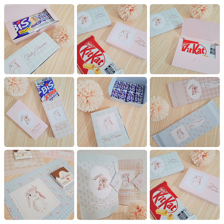 Arquivos prontos 3 EM 1 Páscoa Coelho Mimos Arquivo em Pdf  2