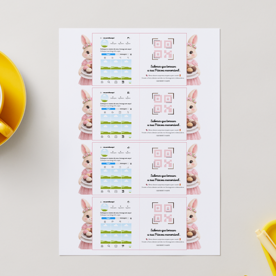 7 Modelos Arquivo Retrovisor Páscoa Divulgação Editável em Canva  2