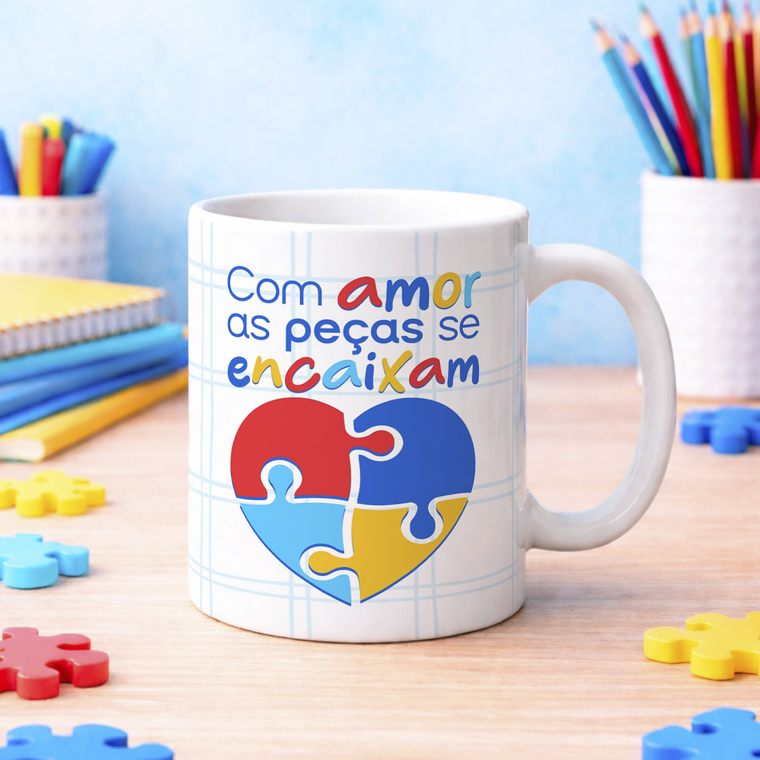 20 Artes para Caneca Autismo Arquivo Editável 1